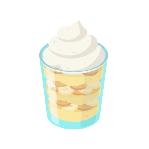 Banana pudding icon