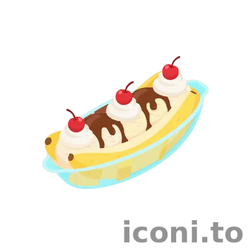 Banana split icon