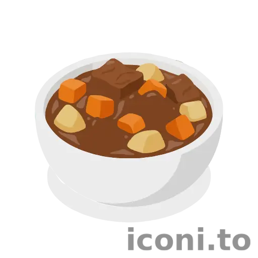 Beef stew icon