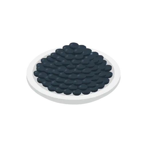 Black lentil icon