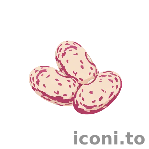 Borlotti bean icon