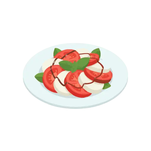Caprese salad icon
