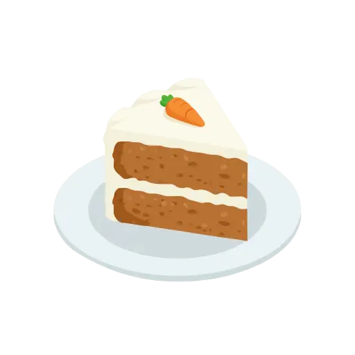 Carrot cake icon
