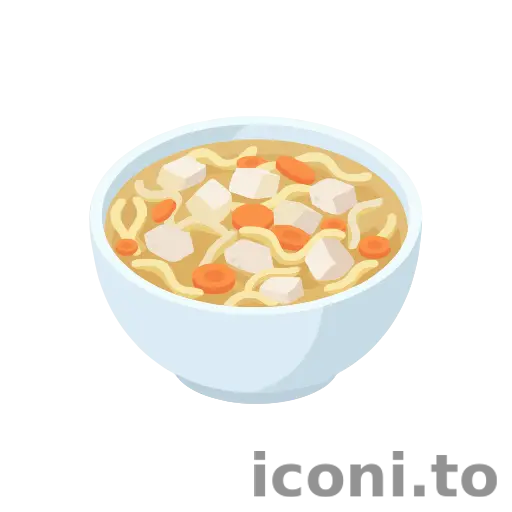 Chicken noodle soup icon