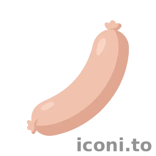 Chicken sausage icon