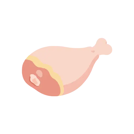 Chicken thigh icon