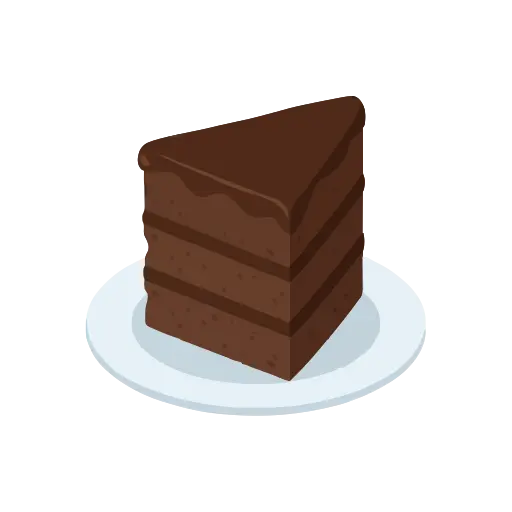Chocolate cake icon