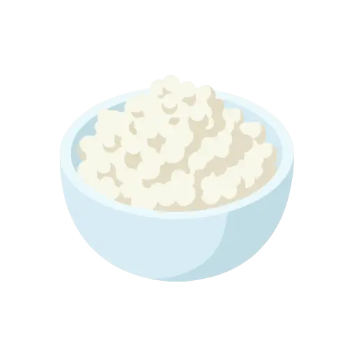 Cottage cheese icon