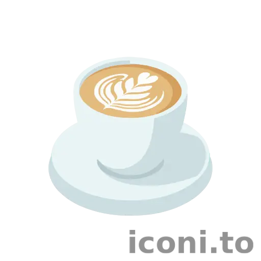 Flat white icon