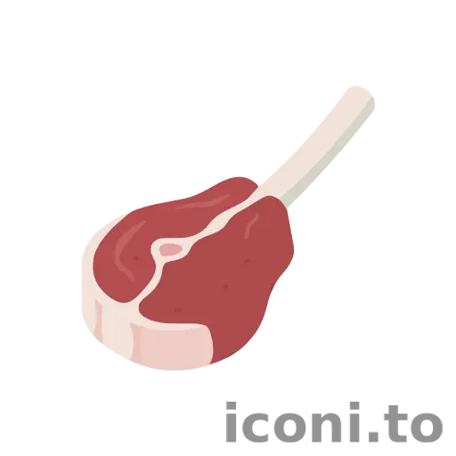 Lamb chop icon
