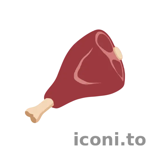 Lamb shank icon