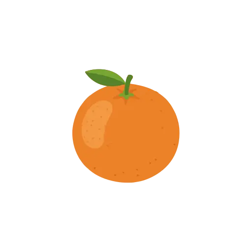 Mandarin orange icon
