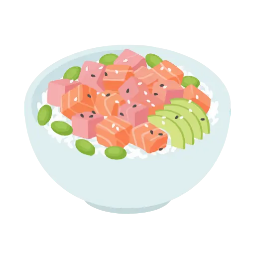 Poke bowl icon