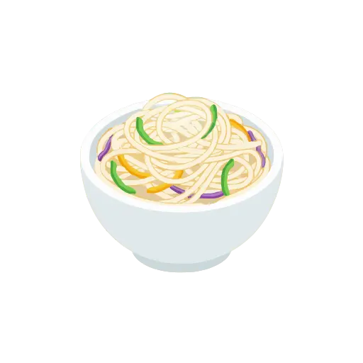 Rice noodles icon