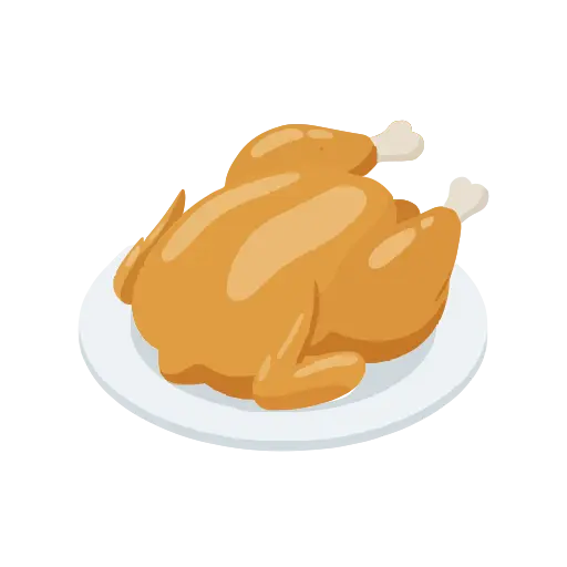Grillhähnchen-Icon