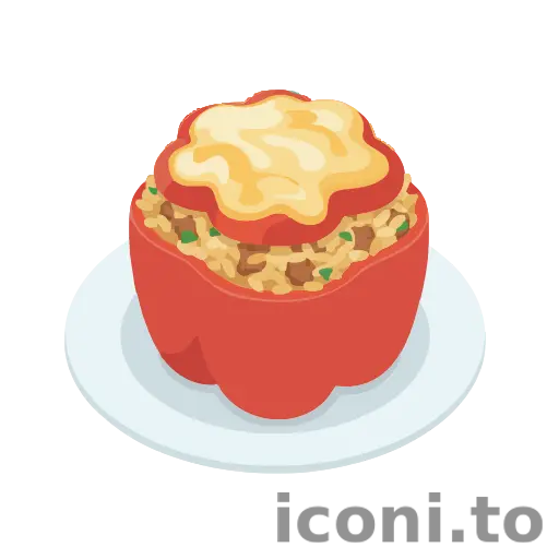 Stuffed pepper icon