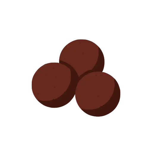 Chocolate truffle icon