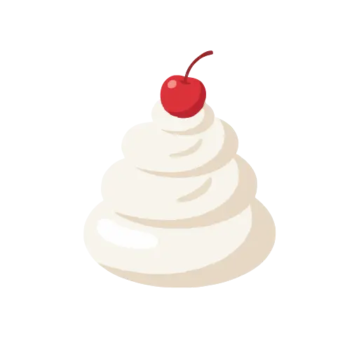 Whipped cream icon