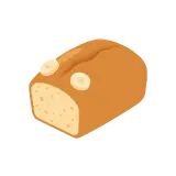 Banana bread icon