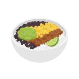 Burrito bowl icon