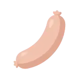 Chicken sausage icon