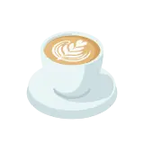 Flat white icon