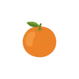 Mandarin orange icon