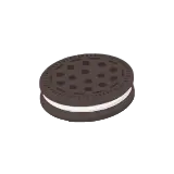 Cream sandwich cookie icon