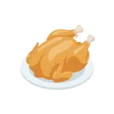 Roast chicken icon