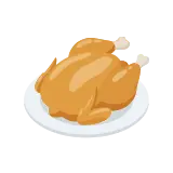 Rotisserie chicken icon