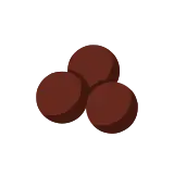 Chocolate truffle icon